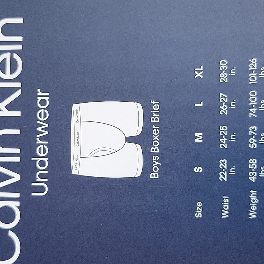 NEW Calvin Klein Boys Boxer Briefs 6-Pack Size XL - Picture 2 of 4